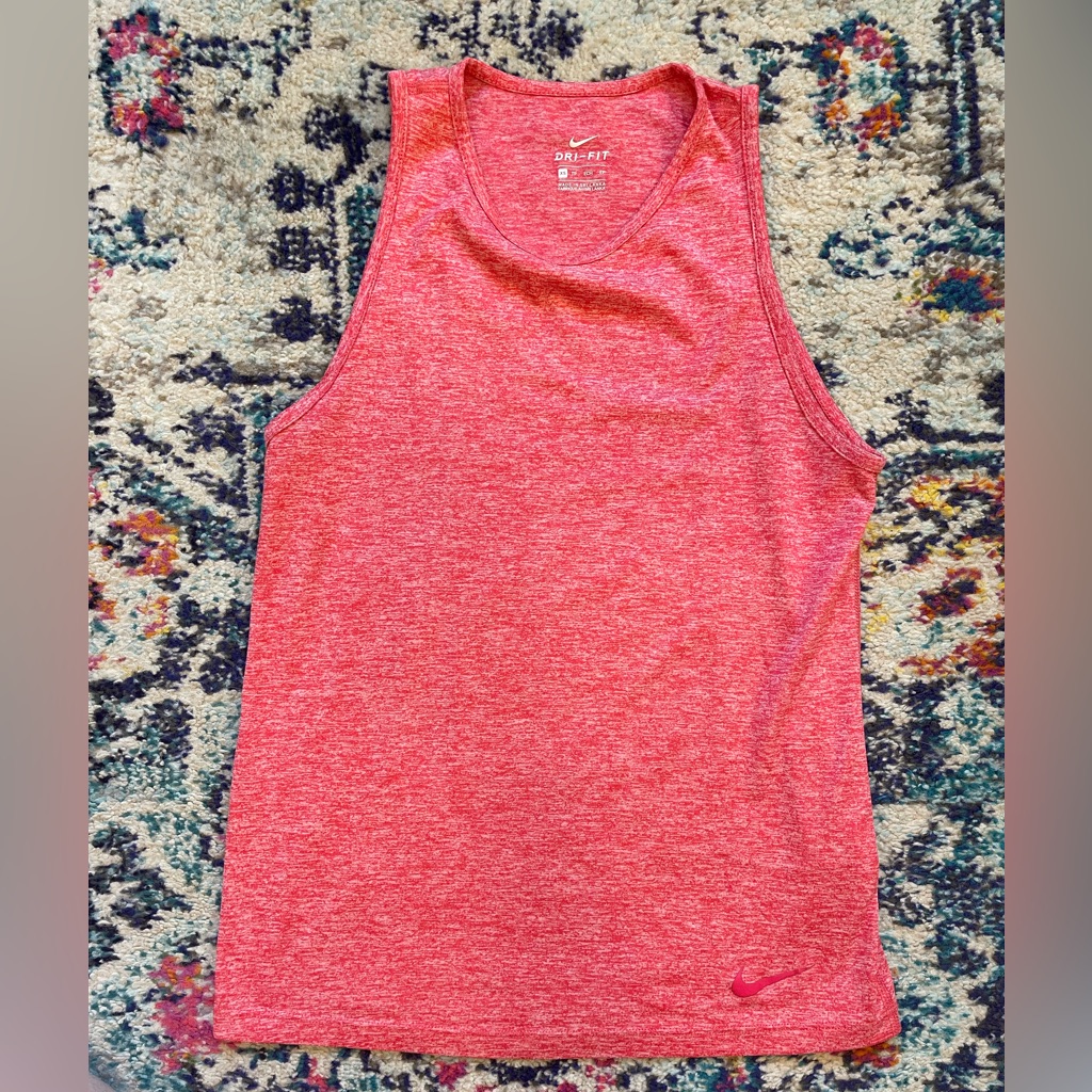 Nike Marbled Hot Pink Dri-Fit Tank Top. Size Xs.
